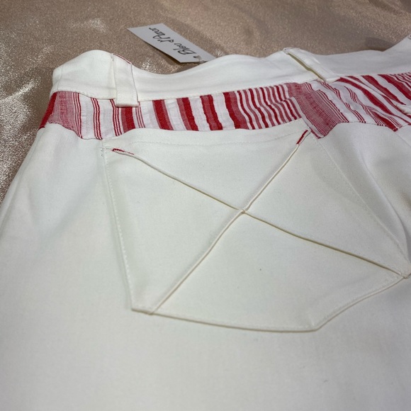 BLUE D’AZUR France shorts Bermuda white red - Picture 7 of 11